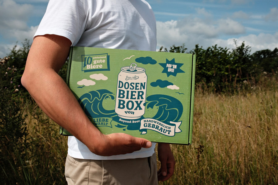 Beyond Beer Die Bier Box Grün Tragen